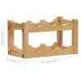 Weinregal für 6 Flaschen aus massivem Eichenholz 37x21x21 cm von vidaXL, Weinregale - Ref: Foro24-289201, Preis: 40,93 €, Rab...