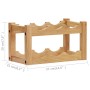 Weinregal für 6 Flaschen aus massivem Eichenholz 37x21x21 cm von vidaXL, Weinregale - Ref: Foro24-289201, Preis: 44,94 €, Rab...