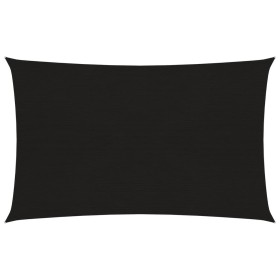 Toldo de vela rectangular HDPE negro 160 g/m² 6x8 m de vidaXL, Sombrillas - Ref: Foro24-311745, Precio: 89,04 €, Descuento: %
