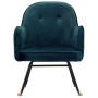 Silla mecedora de terciopelo azul von vidaXL, Schaukelstühle - Ref: Foro24-289518, Preis: 116,41 €, Rabatt: %