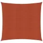 Terracotta HDPE square sail awning 160 g/m² 4.5x4.5 m by vidaXL, Umbrellas - Ref: Foro24-311332, Price: 44,41 €, Discount: %