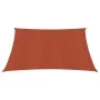 Terracotta HDPE square sail awning 160 g/m² 4.5x4.5 m by vidaXL, Umbrellas - Ref: Foro24-311332, Price: 44,41 €, Discount: %
