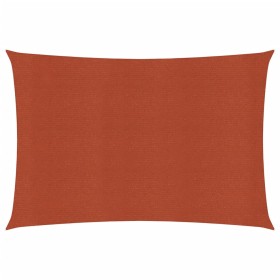 Rectangular HDPE terracotta sail awning 160 g/m² 3.5x4.5 m by vidaXL, Umbrellas - Ref: Foro24-311351, Price: 37,99 €, Discoun...