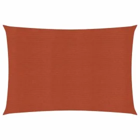 Rectangular HDPE terracotta sail awning 160 g/m² 3.5x4.5 m by vidaXL, Umbrellas - Ref: Foro24-311351, Price: 39,23 €, Discoun...