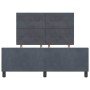 Estructura de cama Gris oscuro 160 x 200 cm Terciopelo