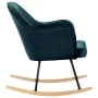 Silla mecedora de terciopelo azul de vidaXL, Mecedoras - Ref: Foro24-289518, Precio: 115,45 €, Descuento: %