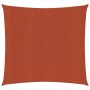 Toldo de vela cuadrado HDPE terracota 160 g/m² 3,6x3,6 m de vidaXL, Sombrillas - Ref: Foro24-311330, Precio: 34,58 €