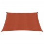 Toldo de vela cuadrado HDPE terracota 160 g/m² 3,6x3,6 m de vidaXL, Sombrillas - Ref: Foro24-311330, Precio: 34,58 €