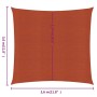 Toldo de vela cuadrado HDPE terracota 160 g/m² 3,6x3,6 m de vidaXL, Sombrillas - Ref: Foro24-311330, Precio: 34,58 €