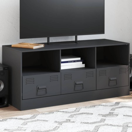 Anthrazitgrauer TV-Schrank aus Stahl, 99 x 39 x 44 cm von vidaXL, TV-Möbel - Ref: Foro24-841735, Preis: 98,52 €, Rabatt: %