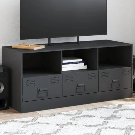 Mueble para TV de acero gris antracita 99x39x44 cm de vidaXL, Muebles TV - Ref: Foro24-841735, Precio: 97,56 €, Descuento: %