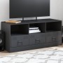 Anthrazitgrauer TV-Schrank aus Stahl, 99 x 39 x 44 cm von vidaXL, TV-Möbel - Ref: Foro24-841735, Preis: 98,52 €, Rabatt: %