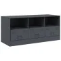 Anthrazitgrauer TV-Schrank aus Stahl, 99 x 39 x 44 cm von vidaXL, TV-Möbel - Ref: Foro24-841735, Preis: 97,56 €, Rabatt: %