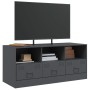 Anthrazitgrauer TV-Schrank aus Stahl, 99 x 39 x 44 cm von vidaXL, TV-Möbel - Ref: Foro24-841735, Preis: 98,52 €, Rabatt: %