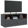 Anthrazitgrauer TV-Schrank aus Stahl, 99 x 39 x 44 cm von vidaXL, TV-Möbel - Ref: Foro24-841735, Preis: 97,56 €, Rabatt: %
