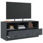 Anthrazitgrauer TV-Schrank aus Stahl, 99 x 39 x 44 cm von vidaXL, TV-Möbel - Ref: Foro24-841735, Preis: 97,56 €, Rabatt: %