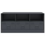 Anthrazitgrauer TV-Schrank aus Stahl, 99 x 39 x 44 cm von vidaXL, TV-Möbel - Ref: Foro24-841735, Preis: 98,52 €, Rabatt: %