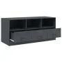 Anthrazitgrauer TV-Schrank aus Stahl, 99 x 39 x 44 cm von vidaXL, TV-Möbel - Ref: Foro24-841735, Preis: 97,56 €, Rabatt: %