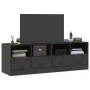 Muebles para TV 2 unidades acero negro 67x39x44 cm de vidaXL, Muebles TV - Ref: Foro24-841740, Precio: 122,29 €, Descuento: %