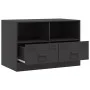 TV-Möbel 2 Einheiten aus schwarzem Stahl 67x39x44 cm von vidaXL, TV-Möbel - Ref: Foro24-841740, Preis: 122,29 €, Rabatt: %
