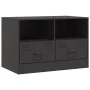 TV-Möbel 2 Einheiten aus schwarzem Stahl 67x39x44 cm von vidaXL, TV-Möbel - Ref: Foro24-841740, Preis: 122,29 €, Rabatt: %
