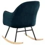 Silla mecedora de terciopelo azul de vidaXL, Mecedoras - Ref: Foro24-289518, Precio: 115,45 €, Descuento: %