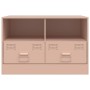 TV-Möbel 2 Einheiten rosa Stahl 67x39x44 cm von vidaXL, TV-Möbel - Ref: Foro24-841742, Preis: 131,14 €, Rabatt: %