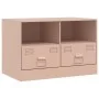 TV-Möbel 2 Einheiten rosa Stahl 67x39x44 cm von vidaXL, TV-Möbel - Ref: Foro24-841742, Preis: 129,86 €, Rabatt: %