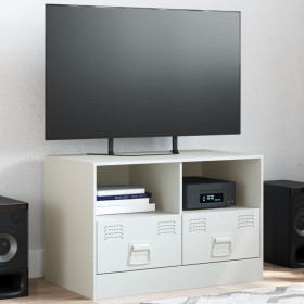 Mueble para TV de acero blanco 67x39x44 cm de vidaXL, Muebles TV - Ref: Foro24-841749, Precio: 73,07 €, Descuento: %