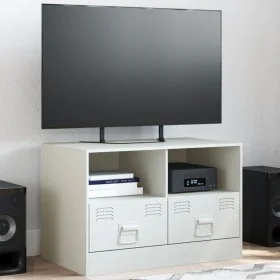 White steel TV cabinet 67x39x44 cm by vidaXL, TV Furniture - Ref: Foro24-841749, Price: 72,36 €, Discount: %