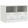 TV-Schrank aus weißem Stahl, 67 x 39 x 44 cm von vidaXL, TV-Möbel - Ref: Foro24-841749, Preis: 72,36 €, Rabatt: %