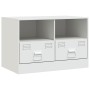 TV-Schrank aus weißem Stahl, 67 x 39 x 44 cm von vidaXL, TV-Möbel - Ref: Foro24-841749, Preis: 73,07 €, Rabatt: %