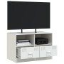 TV-Schrank aus weißem Stahl, 67 x 39 x 44 cm von vidaXL, TV-Möbel - Ref: Foro24-841749, Preis: 73,07 €, Rabatt: %