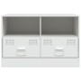 TV-Schrank aus weißem Stahl, 67 x 39 x 44 cm von vidaXL, TV-Möbel - Ref: Foro24-841749, Preis: 73,07 €, Rabatt: %