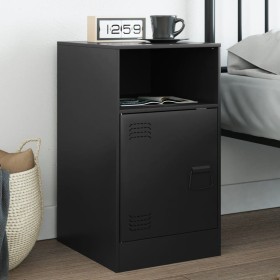 Nachttisch aus schwarzem Stahl, 34,5 x 39 x 62 cm von vidaXL, Nachttische - Ref: Foro24-841763, Preis: 58,03 €, Rabatt: %