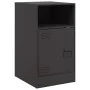Nachttisch aus schwarzem Stahl, 34,5 x 39 x 62 cm von vidaXL, Nachttische - Ref: Foro24-841763, Preis: 57,40 €, Rabatt: %