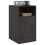 Black steel nightstand 34.5x39x62 cm by vidaXL, Nightstands - Ref: Foro24-841763, Price: 57,40 €, Discount: %