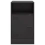 Nachttisch aus schwarzem Stahl, 34,5 x 39 x 62 cm von vidaXL, Nachttische - Ref: Foro24-841763, Preis: 57,40 €, Rabatt: %
