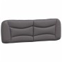 Bed with gray synthetic leather mattress 160x200 cm by vidaXL, Beds and slatted bases - Ref: Foro24-3208734, Price: 454,46 €,...