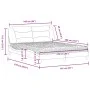 Bed with gray synthetic leather mattress 160x200 cm by vidaXL, Beds and slatted bases - Ref: Foro24-3208734, Price: 434,80 €,...