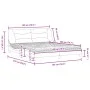 Bed with gray synthetic leather mattress 180x200 cm by vidaXL, Beds and slatted bases - Ref: Foro24-3208741, Price: 450,93 €,...