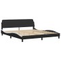 Bett mit schwarz-weißer Kunstledermatratze 180x200 cm von vidaXL, Betten und Lattenroste - Ref: Foro24-3208743, Preis: 464,34...