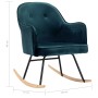 Silla mecedora de terciopelo azul von vidaXL, Schaukelstühle - Ref: Foro24-289518, Preis: 116,41 €, Rabatt: %