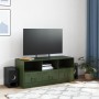 Olivgrüner TV-Schrank aus Stahl, 99 x 39 x 44 cm von vidaXL, TV-Möbel - Ref: Foro24-841737, Preis: 110,15 €, Rabatt: %