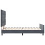 Estructura de cama Gris oscuro 160 x 200 cm Terciopelo