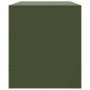 Mueble de TV de acero verde oliva 99x39x44 cm de vidaXL, Muebles TV - Ref: Foro24-841737, Precio: 110,10 €, Descuento: %