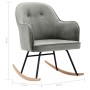 Grauer Samt-Schaukelstuhl von vidaXL, Schaukelstühle - Ref: Foro24-289519, Preis: 130,76 €, Rabatt: %