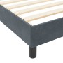 Estructura de cama Gris oscuro 160 x 200 cm Terciopelo