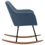 Silla mecedora de tela azul de vidaXL, Mecedoras - Ref: Foro24-289531, Precio: 108,26 €, Descuento: %