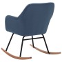 Blauer Schaukelstuhl aus Stoff von vidaXL, Schaukelstühle - Ref: Foro24-289531, Preis: 109,47 €, Rabatt: %